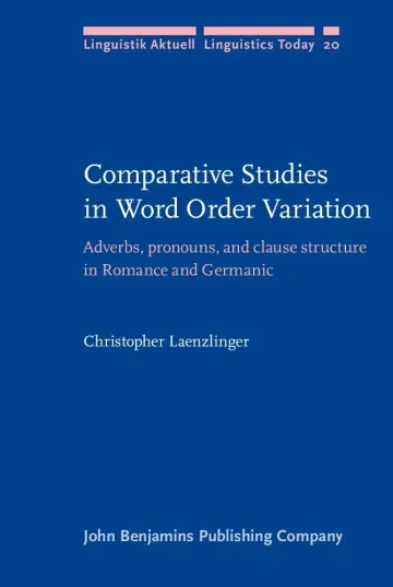 Cover of Comparative Studies in Word Order Variation