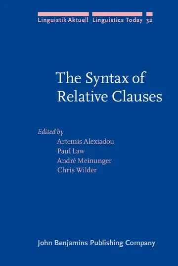 Cover of The Syntax of Relative Clauses