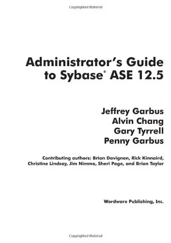 Cover of Administrator's Guide to Sybase ASE 12.5