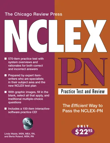 Cover of The Chicago Review Press NCLEX-PN Practice Test and Review