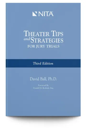 Cover of Theater Tips and Strategies for Jury Trials