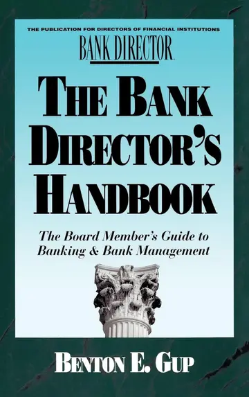Cover of The Bank Director's Handbook