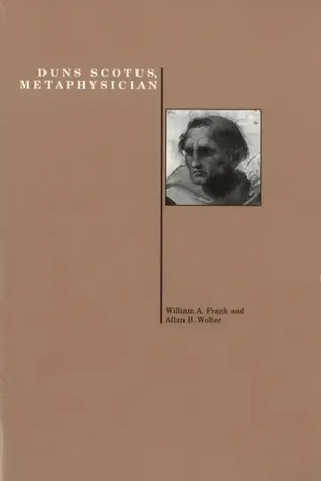 Cover of Duns Scotus, Metaphysician