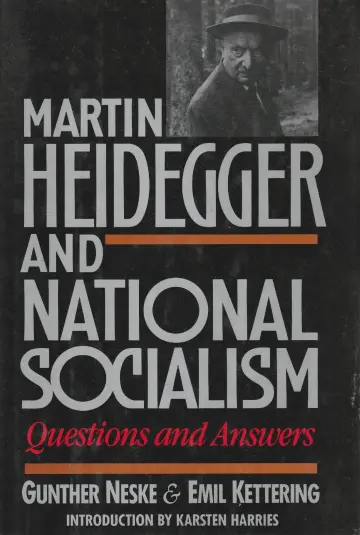 Cover of Martin Heidegger and National Socialism