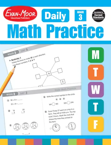 Cover of Daily Math Practice, Grade 3