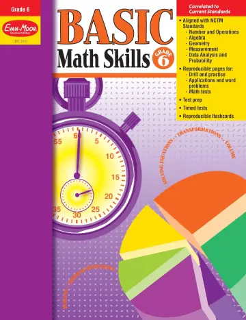 Cover of Basic Math Skills Grade 6