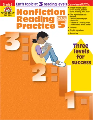 Cover of Nonfiction Reading Practice, Grade 5