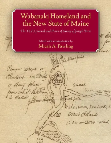 Cover of Wabanaki Homeland and the New State of Maine