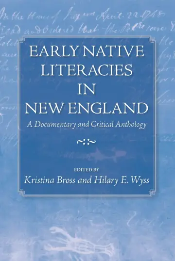 Cover of Early Native Literacies in New England