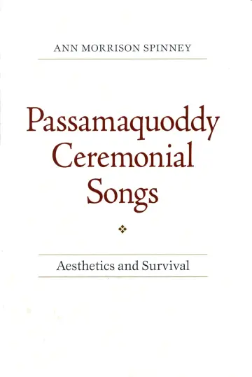 Cover of Passamaquoddy Ceremonial Songs
