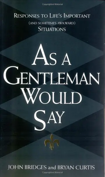 Cover of As a Gentleman Would Say