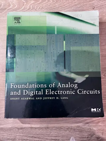 Cover of Foundations of Analog and Digital Electronic Circuits