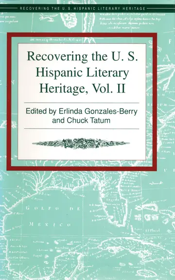 Cover of Recovering the Us Hispanic Literary Heritage