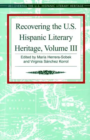 Cover of Recovering the U.S. Hispanic Literary Heritage