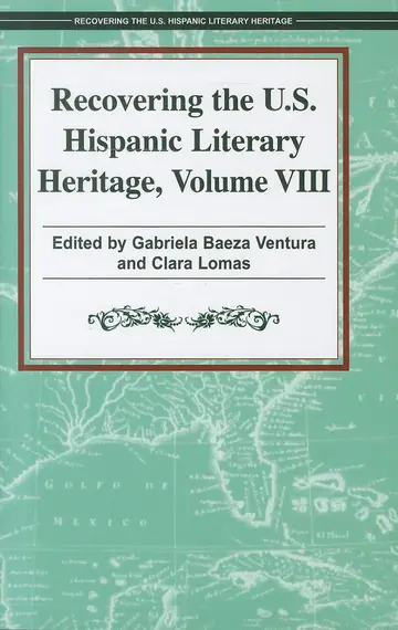 Cover of Recovering the U.S. Hispanic Literary Heritage