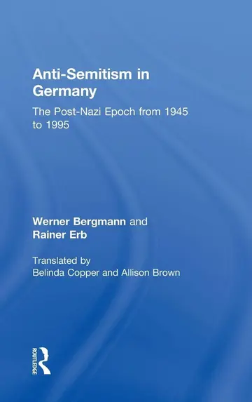Cover of Anti-Semitism in Germany
