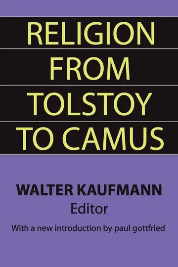Cover of Religion from Tolstoy to Camus