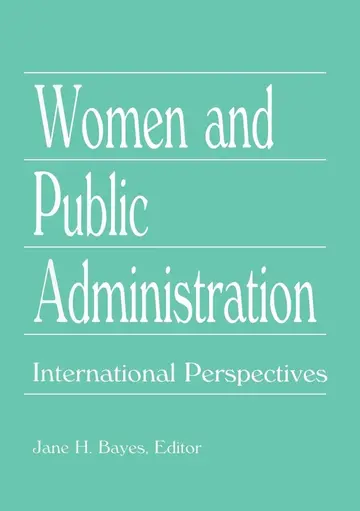 Cover of Women and Public Administration