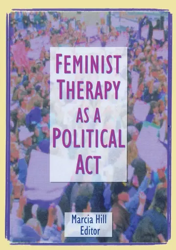 Cover of Feminist Therapy as a Political Act