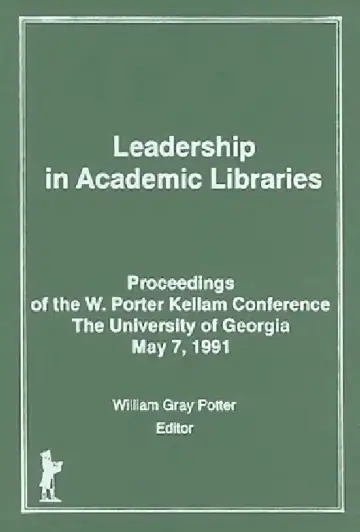 Cover of Leadership in Academic Libraries