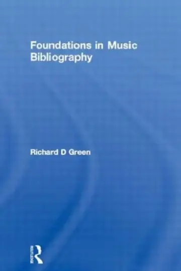 Cover of Foundations in Music Bibliography
