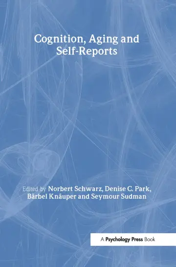 Cover of Cognition, Aging and Self-Reports