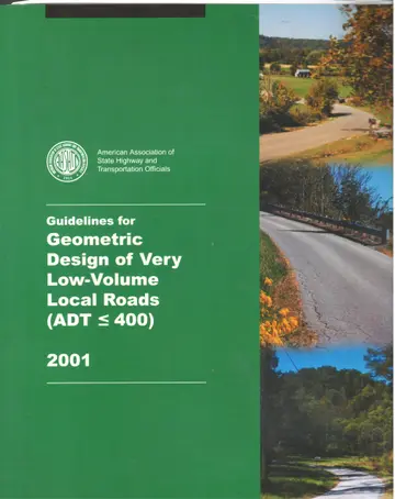 Cover of Guidelines for Geometric Design of Very Low-volume Local Roads