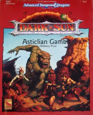 Cover of Dark Sun, Asticilian Gambit/Dsq3 Game Adventure