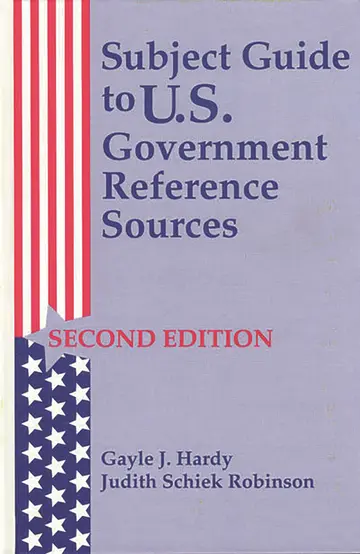 Cover of Subject Guide to U. S. Government Reference Sources