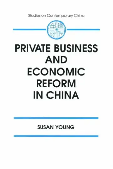 Cover of Private Business and Economic Reform in China