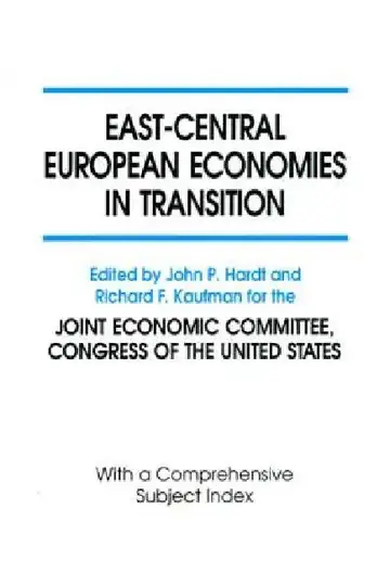 Cover of East-Central European Economies in Transition