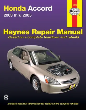 Cover of Honda Accord