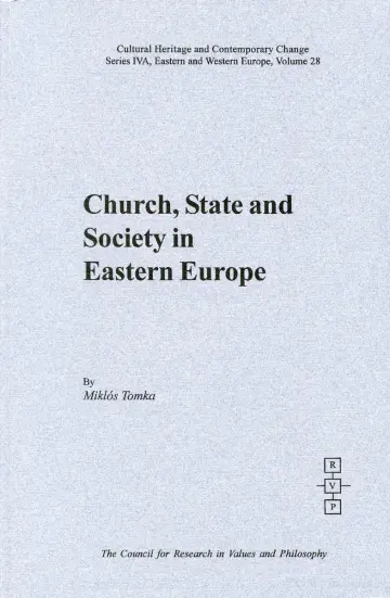 Cover of Church, State, and Society in Eastern Europe