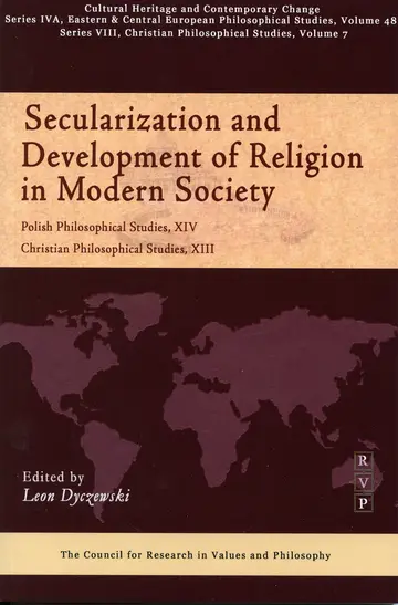Cover of Secularization and the Development of Religion in Modern Polish Society