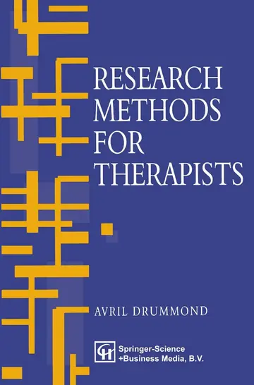 Cover of Research Methods for Therapists