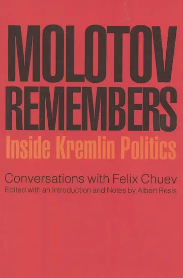 Cover of Molotov Remembers