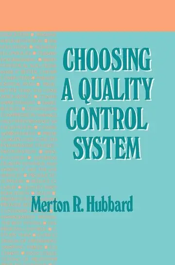 Cover of Choosing a Quality Control System