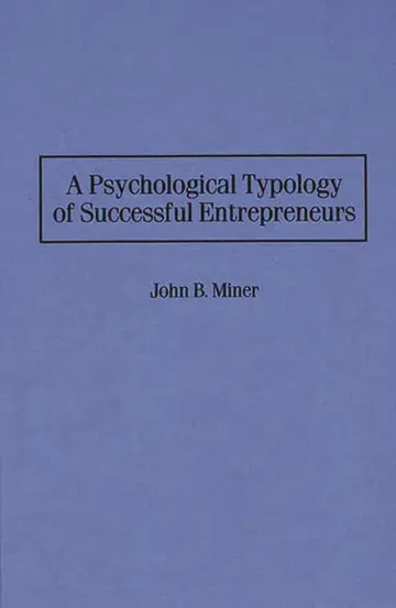 Cover of A Psychological Typology of Successful Entrepreneurs