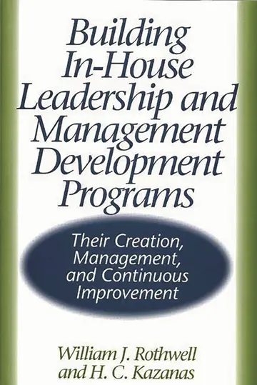 Cover of Building In-House Leadership and Management Development Programs