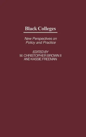 Cover of Black Colleges
