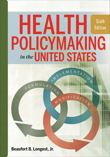 Cover of Health Policymaking in the United States, Sixth Edition