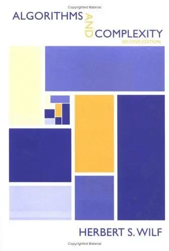 Cover of Algorithms and Complexity