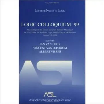 Cover of Logic Colloquium '99
