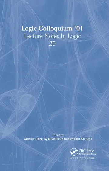 Cover of Logic Colloquium '01