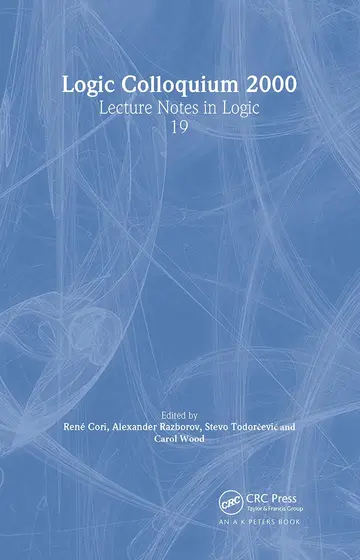 Cover of Logic Colloquium 2000