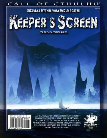 Cover of Call of Cthulhu Keeper's Screen
