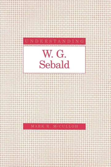 Cover of Understanding W. G. Sebald