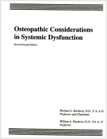 Cover of Osteopathic Considerations in Systemic Dysfunction
