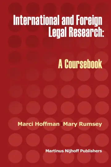Cover of International and Foreign Legal Research