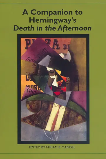 Cover of A Companion to Hemingway`s Death in the Afternoon
